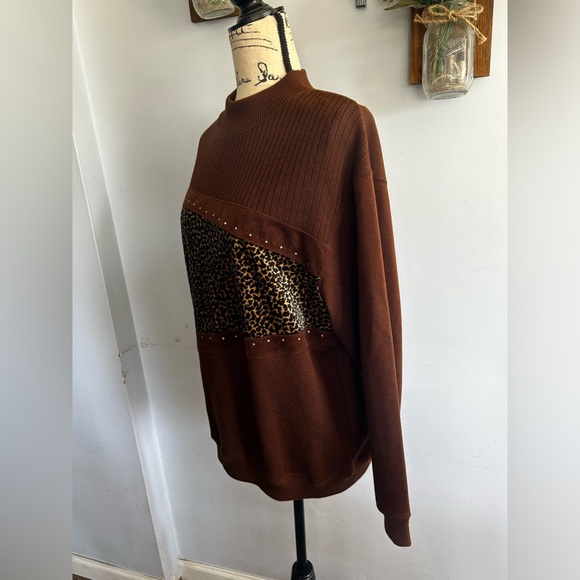 Blast vintage sweatshirt pullover animal print bohemian royalty bohemian - Picture 5 of 8